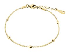 Troli Pozlacený ocelový řetízek na nohu s&nbsp;kuličkami Hádek