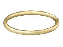 Troli Pozlacený minimalistický prsten z oceli Gold 60 mm