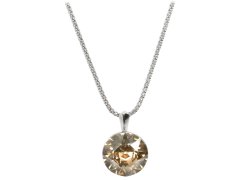 Levien Stříbrný náhrdelník Dentelle Crystal Golden Shadow