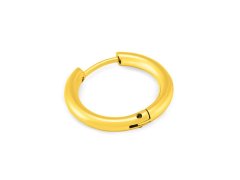 Troli Single pozlacená kruhová náušnice z&nbsp;oceli 1,6 cm