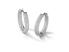 Troli Třpytivé ocelové kruhy s&nbsp;čirými zirkony