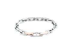 Trussardi Výrazný pánský bicolor náramek z oceli T-Steel TJAXV64