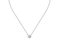 Trussardi Elegantní ocelový náhrdelník s&nbsp;krystaly T-Concept TJAYY19