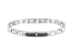 Trussardi Ikonický náramek pro muže z&nbsp;oceli T-Steel TJAXV49