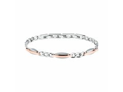 Trussardi Jemný bicolor náramek pro muže T-Steel TJAXV38