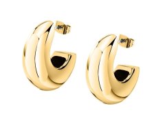 Trussardi Masivní pozlacené kruhy T-Bold TJBJV05