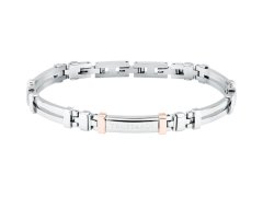 Trussardi Ocelový bicolor náramek pro muže T-Steel TJAXV26