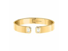 Trussardi Luxusní otevřený pozlacený náramek T-Design TJAYV01