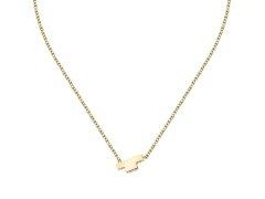 Trussardi Něžný pozlacený náhrdelník se zirkony T-Logo TJAXC10