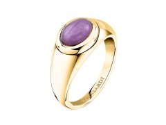 Trussardi Originální pozlacený prsten s&nbsp;mramorem T-Concept TJAYY170 54 mm