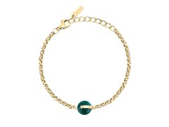 Trussardi Pozlacený dámský náramek s achátem T-Round TJAYF08