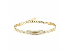 Trussardi Pozlacený náramek s&nbsp;krystaly Hádek Concept TJAYY07