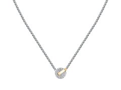 Trussardi Půvabný bicolor náhrdelník s krystaly T-Round TJAYF05