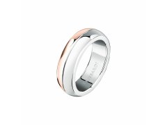 Trussardi Slušivý bicolor prsten pro muže T-Steel TJAXV410 67 mm