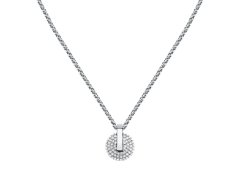 Trussardi Třpytivý ocelový náhrdelník pro ženy T-Round TJAYF06