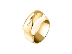 Trussardi Výrazný pozlacený prsten z oceli T-Design TJAXA510 52 mm