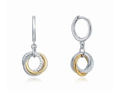 Viceroy Bicolor stříbrné visací náušnice Elegant 13033E100-39