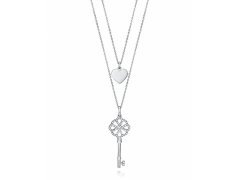 Viceroy Dvojitý ocelový náhrdelník s přívěsky Fashion 15063C01010