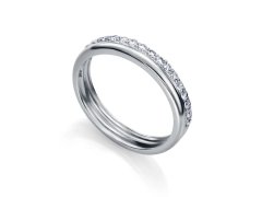 Viceroy Elegantní stříbrný prsten s&nbsp;čirými zirkony Clasica 7130A0 56 mm