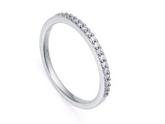 Viceroy Elegantní stříbrný prsten s čirými zirkony Clasica 9118A014 50 mm