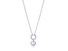 Viceroy Třpytivý stříbrný náhrdelník s perlou Elegant 13180C000-90