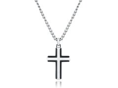 Viceroy Pánský ocelový náhrdelník Kříž Magnum 15152C09000