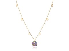 Viceroy Hravý pozlacený náhrdelník s barevnými krystaly Elegant 13071C100-39