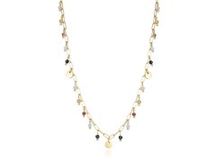Viceroy Hravý pozlacený náhrdelník s korálky Kiss 14166C01019