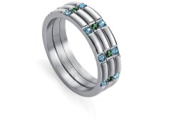 Viceroy Moderní ocelový prsten Kiss 75278A000 58 mm