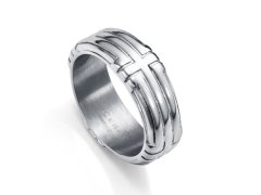 Viceroy Nadčasový pánský prsten z oceli Beat 14113A02 60 mm