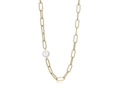 Viceroy Nadčasový pozlacený náhrdelník s perlou Chic 1317C01012
