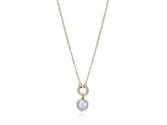 Viceroy Něžný pozlacený náhrdelník s perlou Elegant 13179C100-60