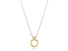 Viceroy Něžný pozlacený náhrdelník se zirkony Trend 13207C100-30