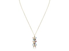 Viceroy Pozlacený náhrdelník s barevnými květinami Elegant 13083C100-39