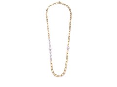 Viceroy Půvabný pozlacený náhrdelník s perlami Chic 14093C01012