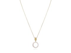 Viceroy Půvabný pozlacený náhrdelník se zirkony Elegant 13066C100-30