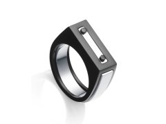 Viceroy Pánský ocelový prsten 2v1 Beat 14114A02 60 mm