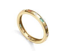 Viceroy Stylový pozlacený prsten se zirkony Elegant 13208A014-39 54 mm
