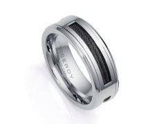 Viceroy Stylový prsten z oceli Magnum 14066A02 62 mm