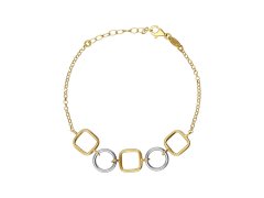 Victoria Cruz Moderní bicolor náramek ze stříbra Nivola A5511-BP