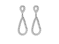 Victoria Cruz Visací náušnice s&nbsp;krystaly Teardrop Lieve A5534-07HT