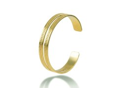 Victoria Walls Dvojitý pevný náramek Aurevia Gold VWB260667G