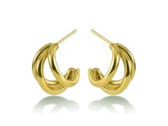 Victoria Walls Elegantní pozlacené náušnice Mirevia Gold VWE260746G