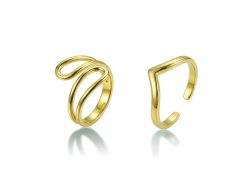 Victoria Walls Elegantní set pozlacených prstenů VWS260867G (2x prsten)