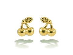 Victoria Walls Hravé pozlacené náušnice Cherry Gold VWE260763G