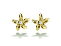 Victoria Walls Kytičkové náušnice s&nbsp;perlami Virexia Gold VWE260672G