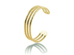 Victoria Walls Trojitý pevný náramek Elunéa Gold VWB260665G