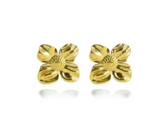 Victoria Walls Pozlacené květinové náušnice Daisies Gold VWE260777G
