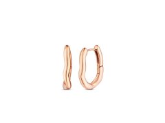 Vuch Asymetrické kruhové náušnice z oceli Lauvien Rose Gold