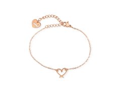 Vuch Minimalistický ocelový náramek Srdce Emery Rose Gold